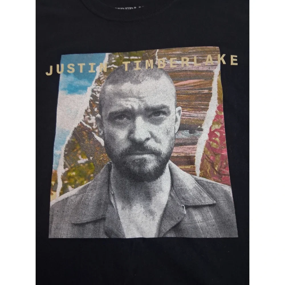 Justin Timberlake Man of the Woods Tour T-Shirt Black XL Concert Graphic Tee